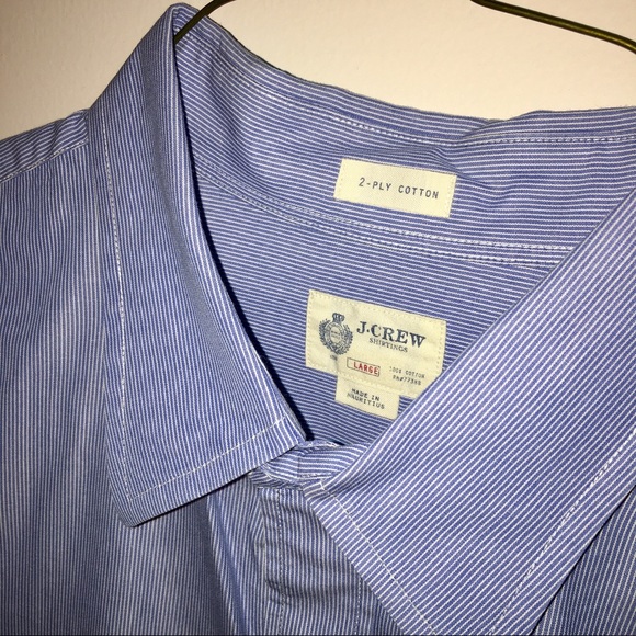 J. CREW Men’s 2-Ply Cotton Dress Shirt - Picture 2 of 2